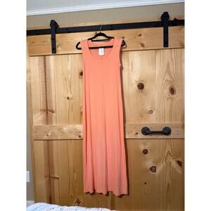 NWT Fresh Produce Staple Maxi Dress Coral Pink Womens Small